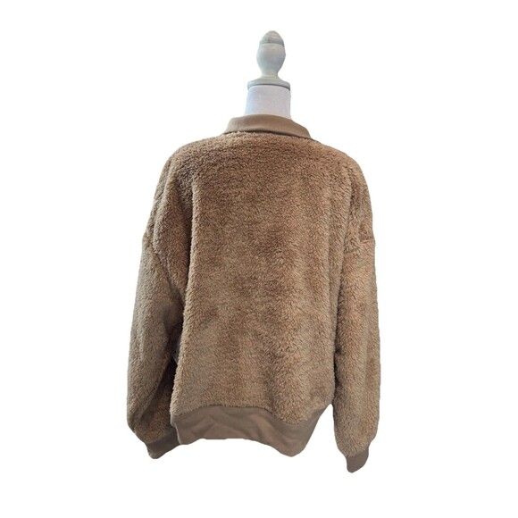 New Women's Sonoma Goods For Life Pullover Size XXL Beige Cozy Quarter Zip - Picture 8 of 13